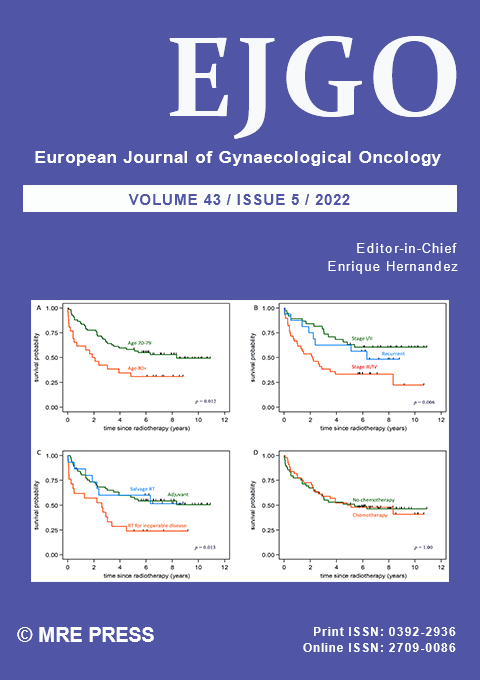 EUROPEAN JOURNAL OF GYNAECOLOGICAL ONCOLOGY